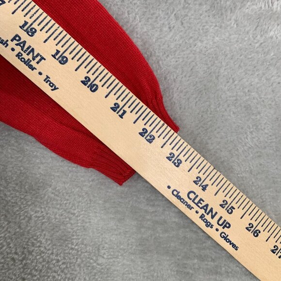 Brooks Brothers Sweater Women's Medium Red Turtle Neck Long Sleeve Merino Wool - Picture 6 of 6